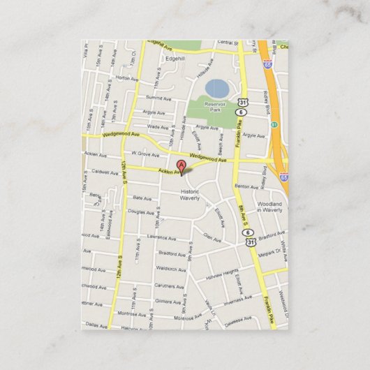 Yellow Iris Damask Wedding Direcding Place Card Informatiekaartje (Achterkant)