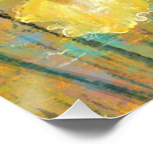 Yellow Iris Flowers Poster (Hoek)