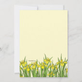 Yellow Iris Photo Easter Card Kaart (Achterkant)