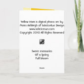 Yellow Irises Kaart (Achterkant)