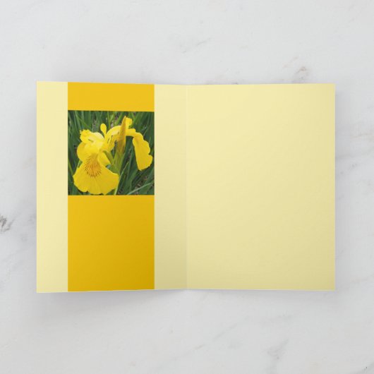 Yellow Irises Kaart (Binnen)