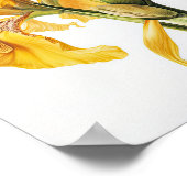 Yellow Iriss Flower Art Print Poster (Hoek)