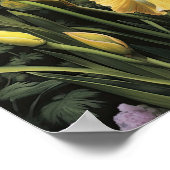 Yellow Iriss Flower Art Print Poster (Hoek)
