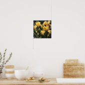 Yellow Iriss Flower Art Print Poster (Keuken)