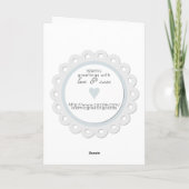 Yellow Islam Aqeeqah felicitatie Moslim baby Kaart (Achterkant)