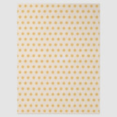 Yellow Ivory Cream Beige Polka Dots Tissuepapier (Voorkant)