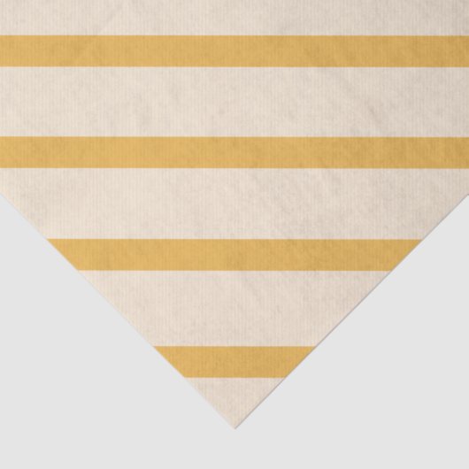 Yellow Ivory Cream Beige Stripes  Tissuepapier (Detail)