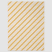 Yellow Ivory Cream Beige Stripes  Tissuepapier (Voorkant)