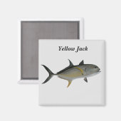 Yellow Jack Fish Magnet (Voorkant / Achterkant)