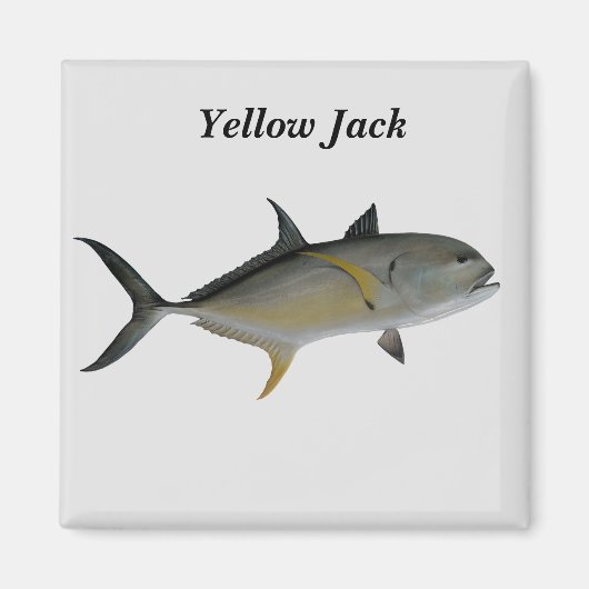 Yellow Jack Fish Magnet (Voorkant)
