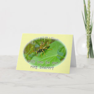 Yellow Jacket Ring Bearer Request Kaart