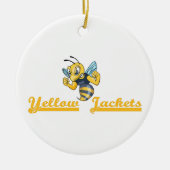YELLOW JACKETS KERAMISCH ORNAMENT (Voorkant)