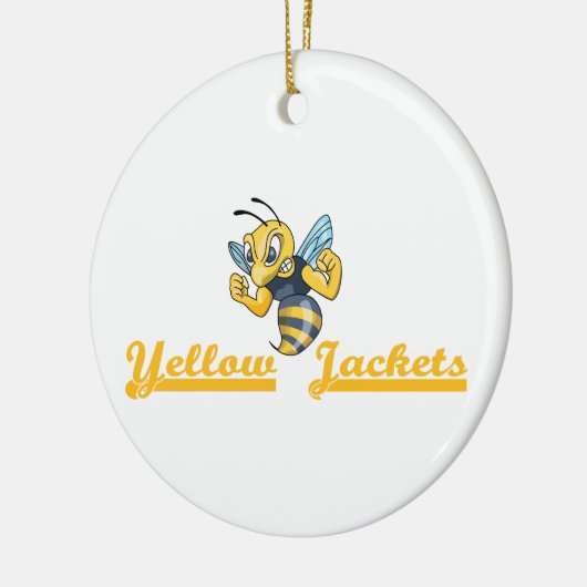 YELLOW JACKETS KERAMISCH ORNAMENT (Links)