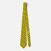 Yellow JAMAICA FLAG Christelijk monogram Stropdas (Voorkant)