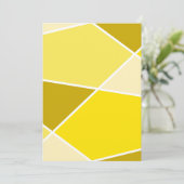 Yellow JanaiCreates Color Collection Invitation Kaart (Staand voorkant)