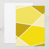 Yellow JanaiCreates Color Collection Invitation Kaart (Voorkant / Achterkant)
