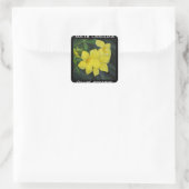 Yellow Jessamine South Carolina Vierkante Sticker (Tas)