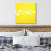 Yellow Journney Canvas Afdruk (Insitu (Slaapkamer))