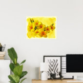 Yellow Kalanchoe - Succulent Sunshine Poster (Thuiskantoor)