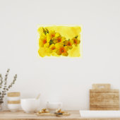 Yellow Kalanchoe - Succulent Sunshine Poster (Keuken)