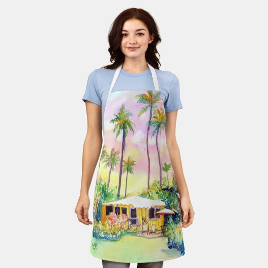 Yellow Kauai Cottage Schort (Gedragen)