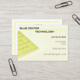 Yellow Keyboard Information Technology Visitekaartje