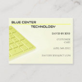 Yellow Keyboard Information Technology Visitekaartje (Voorkant)