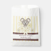 Yellow Koala Baby shower / Kinderverjaardagsfeestj Bedankzakje (Voorkant)