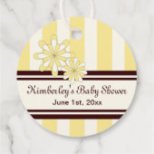 Yellow Koala Baby shower / Verjaardag Dank u Bedankjes Labels (Achterkant)