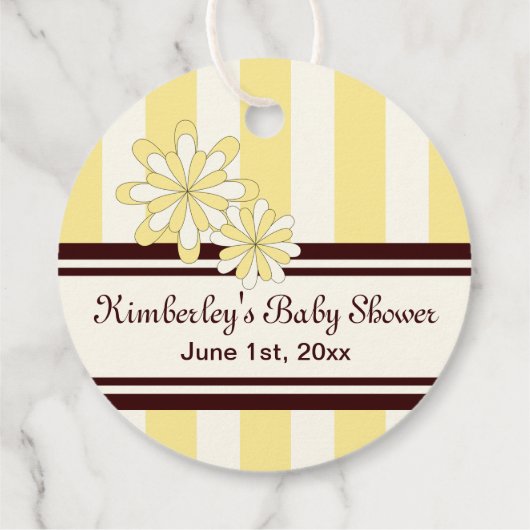 Yellow Koala Baby shower / Verjaardag Dank u Bedankjes Labels (Achterkant)