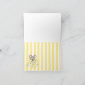 Yellow Koala Baby shower / Verjaardag Dank u kaart (Binnen)