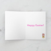 Yellow Kokeshi-paaskaart Feestdagen Kaart (Binnen)