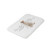 Yellow Lab Angel Bathmat Badmat (Gekanteld)
