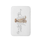 Yellow Lab Angel Bathmat Badmat (Voorkant Verticaal)