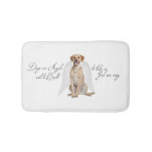 Yellow Lab Angel Bathmat Badmat (Voorkant)