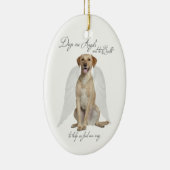 Yellow Lab Angel Ornament (Rechts)
