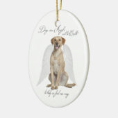 Yellow Lab Angel Ornament (Links)