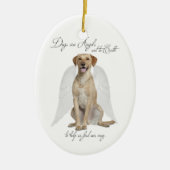 Yellow Lab Angel Ornament (Voorkant)