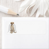 Yellow Lab Angel Retouradreslabel Etiket (Insitu)