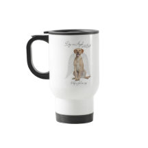 Yellow Lab Angel Travel Mug