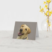 Yellow Lab Blank Note-Kaart Kaart (Gele Bloem)