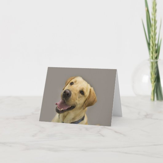 Yellow Lab Blank Note-Kaart Kaart (Voorkant)