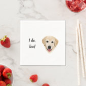 Yellow Lab Cocktail Napkins Servet (Insitu)