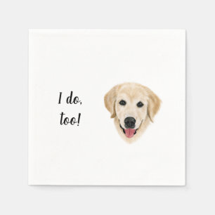 Yellow Lab Cocktail Napkins Servet