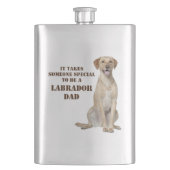 Yellow Lab Dad Flask Flacon (Voorkant)