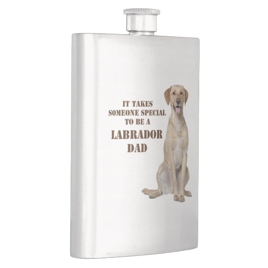 Yellow Lab Dad Flask Flacon (Rechts)