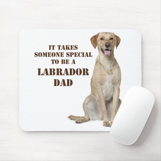 Yellow Lab Dad Mousepad Muismat (Met muis)