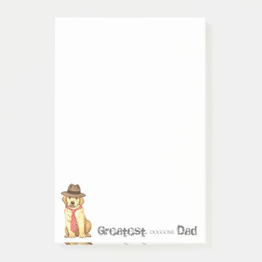 Yellow Lab Dad Post-it® Notes (Voorkant)