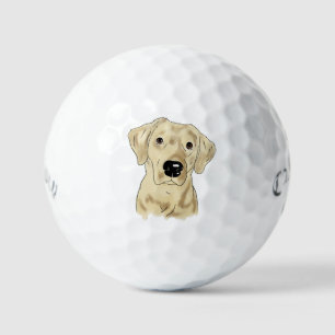 Yellow Lab Dog Golfballen