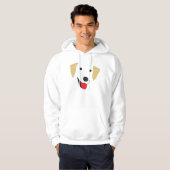 Yellow Lab Face Hoodie (Voorkant volledig)